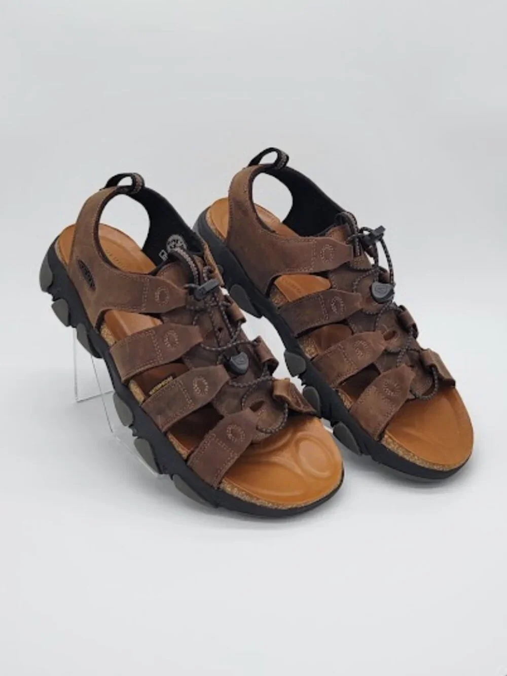 KEEN Men’s Daytona II Brown Leather open-Toe Outdoor Sandals Size 11.5 NWOB